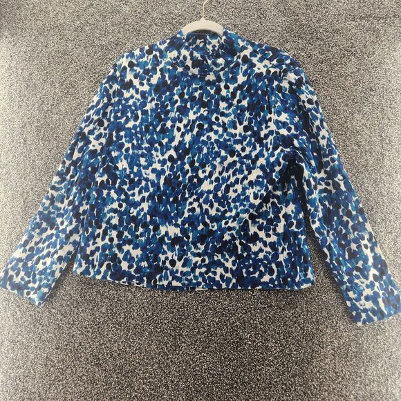 Studio Works xl blue long sleeve blouse - Picture 1 of 7